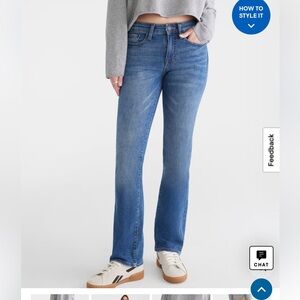 Aeropostale Mid Rise Bootcut Jeans 14 Regular